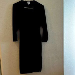 Women’s Anne Klein size L black pull over dress